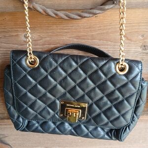 Black Quilted Shoulder Bag